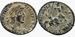 Ancient Coins - CONSTANTIUS II AE2 (Maiorina). EF. Alexandria mint. FEL TEMP REPARATIO.