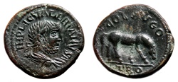 Ancient Coins - ALEXANDRIA TROAS (Valerian I) AE21. EF/EF-. Horse - COL AVGO TRO.