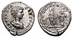 Ancient Coins - GETA AR Denarius. EF. The prince of the youth.
