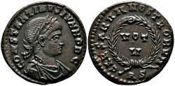 Ancient Coins - CONSTANTINE II AE3 (Centenonial). EF+. Rome mint. VOT V.