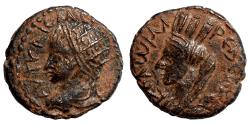 Ancient Coins - EDESSA (Mesopotamia) AE18. Elagabalus. EF. Tyche.