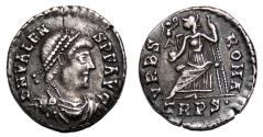 Ancient Coins - VALENS AR Siliqua. EF-. Treveri mint. VRBS ROMA.
