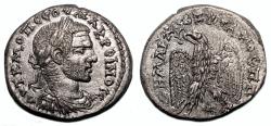 Ancient Coins - MACRINUS AR Tetradrachm. EF+. Original LUSTER. Antioch mint. Eagle over Star.