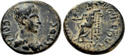 Ancient Coins - SEBASTE (Phrygia) AE20. Nero. VF+. Julios Dionysios, magistrate. Zeus.