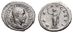 Ancient Coins - MAXIMINUS I THRAX AR Denarius. EF. The Peace.