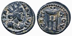Ancient Coins - MAGNESIA AD SIPYLUM (Lydia) AE16. Pseudo-autonomous issue. EF-/EF. Tripod.