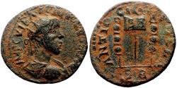 Ancient Coins - ANTIOCH (Pisidia) AE23. Volusian. VF+. Standards.