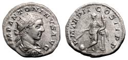 Ancient Coins - ELAGABALUS AR Antoninianus. EF/EF-. The providence.