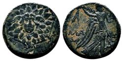 Ancient Coins - KOMANA (Pontus) AE20. Times of Mithridates VI. EF-. Gorgon - Nike. Scarce Mint.
