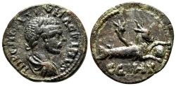 Ancient Coins - PARION (Mysia) AE23. Macrinus. VF+. Capricorn.