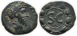 Ancient Coins - ANTIOCH (Syria) AE23. Marcus Aurelius. EF-. Wreath - SC.