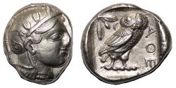 Ancient Coins - ATHENS (Attica) AR Tetradrachm. EF/EF+. Athena - Owl. QUALITY!