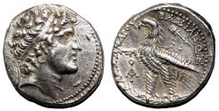 Ancient Coins - ALEXANDER I BALAS AR Tetradrachm. EF-. Laodikeia in Phoenicia mint. Eagle.