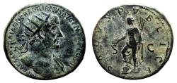 Ancient Coins - HADRIAN AE Dupondius. VF+. The health.