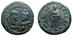 Ancient Coins - MESEMBRIA (Tracia) AE26 (pentassarion). Philip II. EF. Asclepios.