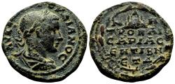 Ancient Coins - CAESAREA (Cappadocia) AE27. Gordian III. EF-. Mount Argaeus. SCARCE!