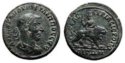 Ancient Coins - HIEROPOLIS (Cyrrhestica) AE28. Philip I the Arab. VF. Goddess Atargatis.