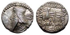 Ancient Coins - PARTHIA. VOLOGASES III AR Drachma. EF. Ekbatana mint, AD 105-147.