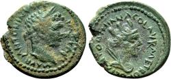 Ancient Coins - CARRHAE (Mesopotamia) AE17. EF-/EF. Caracalla. Tyche in reverse.
