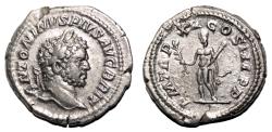 Ancient Coins - CARACALLA AR Denarius. EF. Hercules.