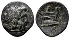 Ancient Coins - DEMETRIOS POLIORKETES AE17. 306-283 BC. VF+/EF-. Prow.