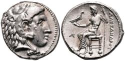 Ancient Coins - ALEXANDER III the Great AR Tetradrachm. EF. Arados mint. Zeus. QUALITY!