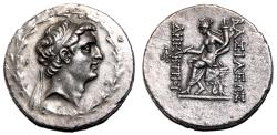 Ancient Coins - DEMETRIOS I AR Tetradrachm. Almost EF. Tyche.