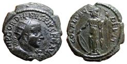 Ancient Coins - DEULTUM (Thrace) AE23. Gordian III. EF-. Athena.