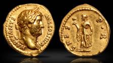 Ancient Coins - HADRIAN AU Aureus. Almost EF. The hope.