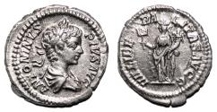Ancient Coins - CARACALLA AR Denarius. Almost EF. The liberality.