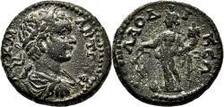 Ancient Coins - LAODICEA AD LYCUM (Phrygia) AE18. Caracalla. EF-/VF+. Tyche.