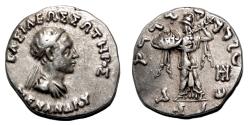 Ancient Coins - Baktria, Indo-Greek kingdom. MENANDER I Soter AR Drachma. VF+/EF-. Athena Alkidemos.