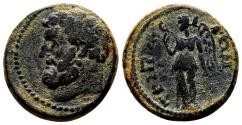 Ancient Coins - TRIPOLIS (Lydia) AE18. Pseudo-Autonomous issue. EF-/VF+. Ca. 2nd century A.D.