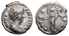Ancient Coins - FAUSTINA I Maior AR Denarius. Almost EF/EF. The eternity.