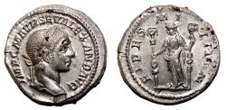 Ancient Coins - SEVERUS ALEXANDER AR Denarius. EF+. The fidelity.