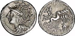 Ancient Coins - Lucius Appuleius Saturninus AR Denarius. VF+/EF-. 104 BC. Rome.