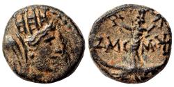 Ancient Coins - TYRE (Phoenicia) AE13. Pseudo-Autonomous issue. EF-. AD 121-122. Astarte.