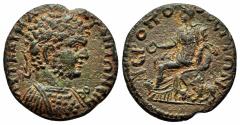 Ancient Coins - HIERAPOLIS (Phrygia) AE24. Caracalla. EF-. Kybele. RARE!