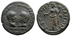 Ancient Coins - GORDIAN III and TRANQUILLINA AE24 (Tetrassarion). VF+/EF. Messembria mint. Concordia.