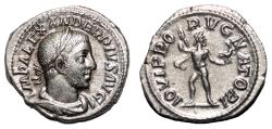 Ancient Coins - SEVERUS ALEXANDER AR Denarius. EF+/EF. Iovi.
