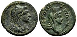 Ancient Coins - HIERAPOLIS-KASTABALA (Cilicia) AE26. EF-. Circa AD 138-192. Alexander the Great.
