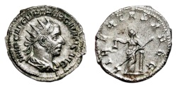 Ancient Coins - TREBONIANUS GALLUS AR Antoninianus. EF. LIBERTAS AVGG.