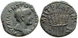 Ancient Coins - CAESAREA of CAPPADOCIA AE22. Gordian III. VF+. Grain Ears.