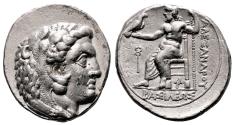 Ancient Coins - ALEXANDER III the Great AR Tetradrachm. LIFETIME Issue. EF/Almost EF. Arados mint.