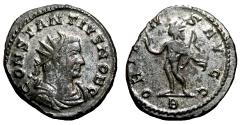 Ancient Coins - CONSTANTIUS I CHLORUS Bi Antoninianus. EF-. Lugdunum mint. ORIENS AVGG.