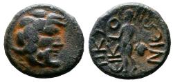 Ancient Coins - EIKONION (Lycaonia) AE16. VF+/EF-. 1st Century BC. Perseus.