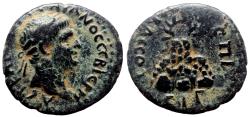 Ancient Coins - CAESAREA (Cappadocia) AE17. Trajan. VF+. Mount Argaeus.
