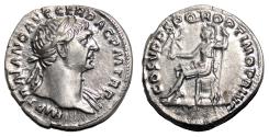 Ancient Coins - TRAJAN AR Denarius. EF+/EF. Rome.