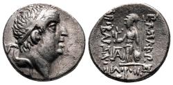 Ancient Coins - ARIOBARZANES I Philoromaios AR Drachm. EF-. Eusebeia (Cappadocia) mint. Year 29.