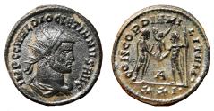 Ancient Coins - DIOCLETIAN Bi Antoninianus. EF-/EF+. Partially silvered. CONCORDIA MILITVM.